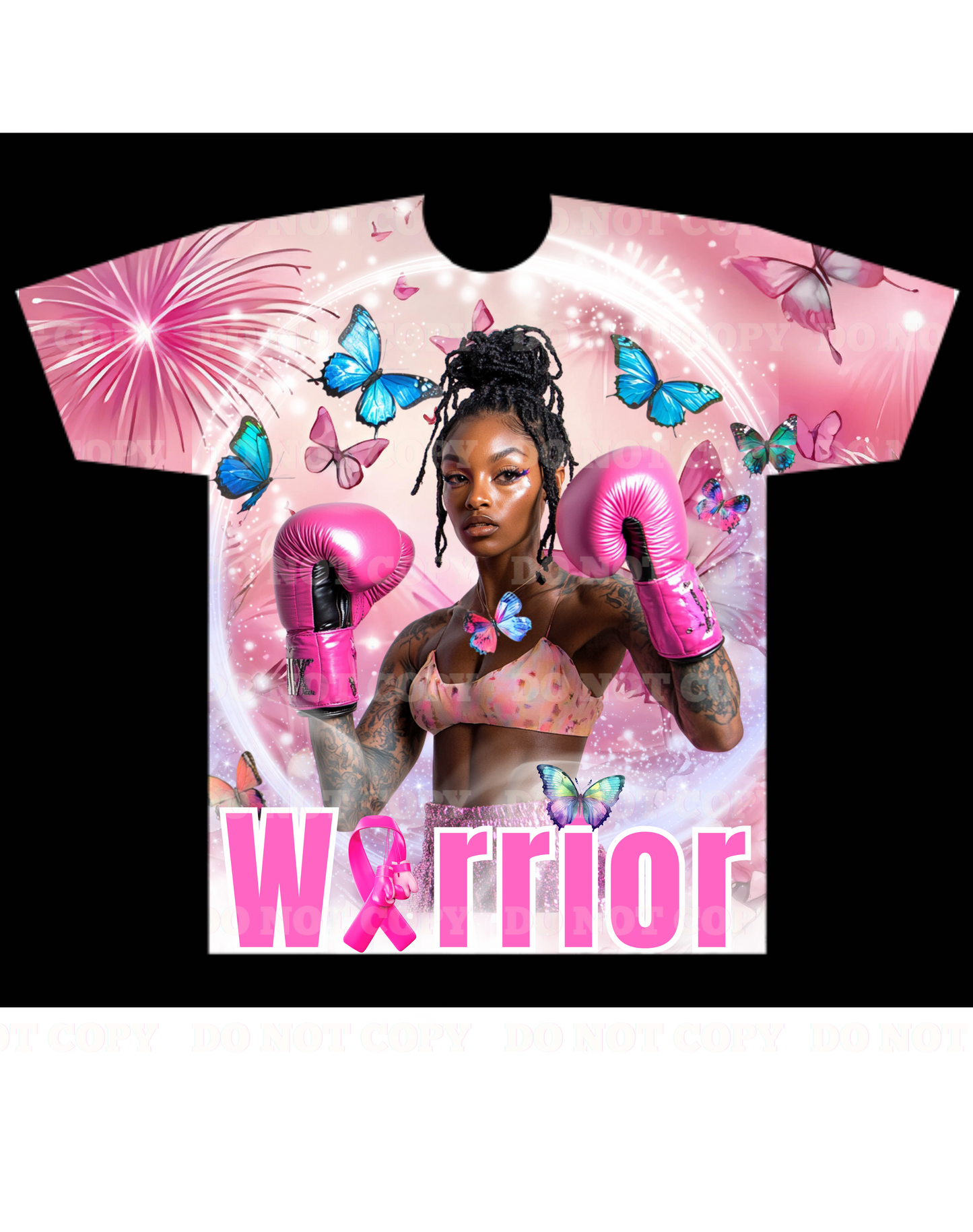All Over 3D Breast Cancer T-Shirt - ADULT ONLY!