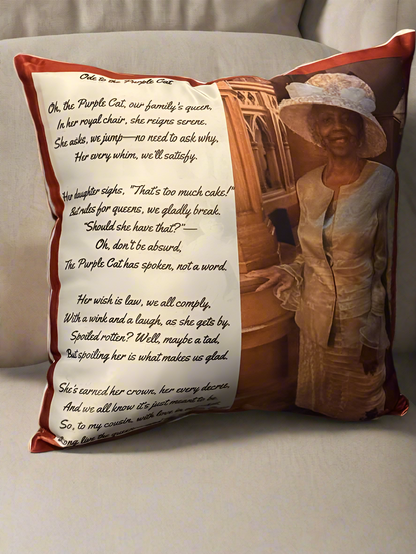 Custom Double-Sided Keepsake Pillow – Designed by You, Made to Remember