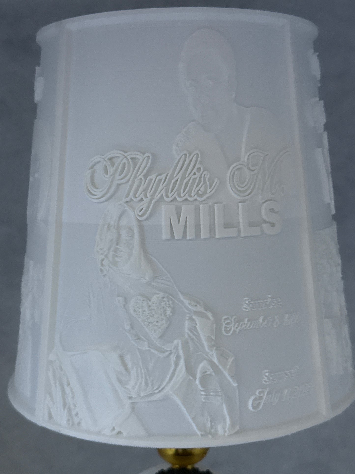 Photograph Litho Lampshade (Please Read Description)