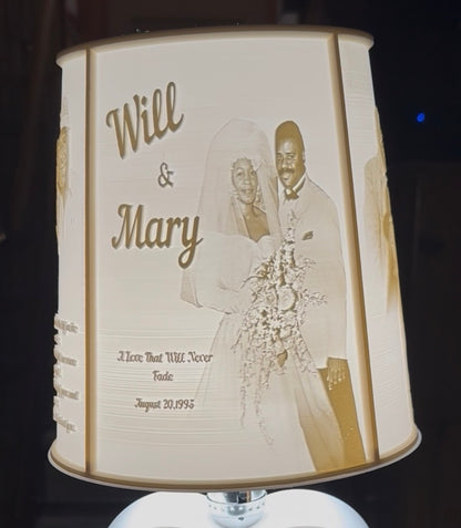 Photograph Litho Lampshade (Please Read Description)