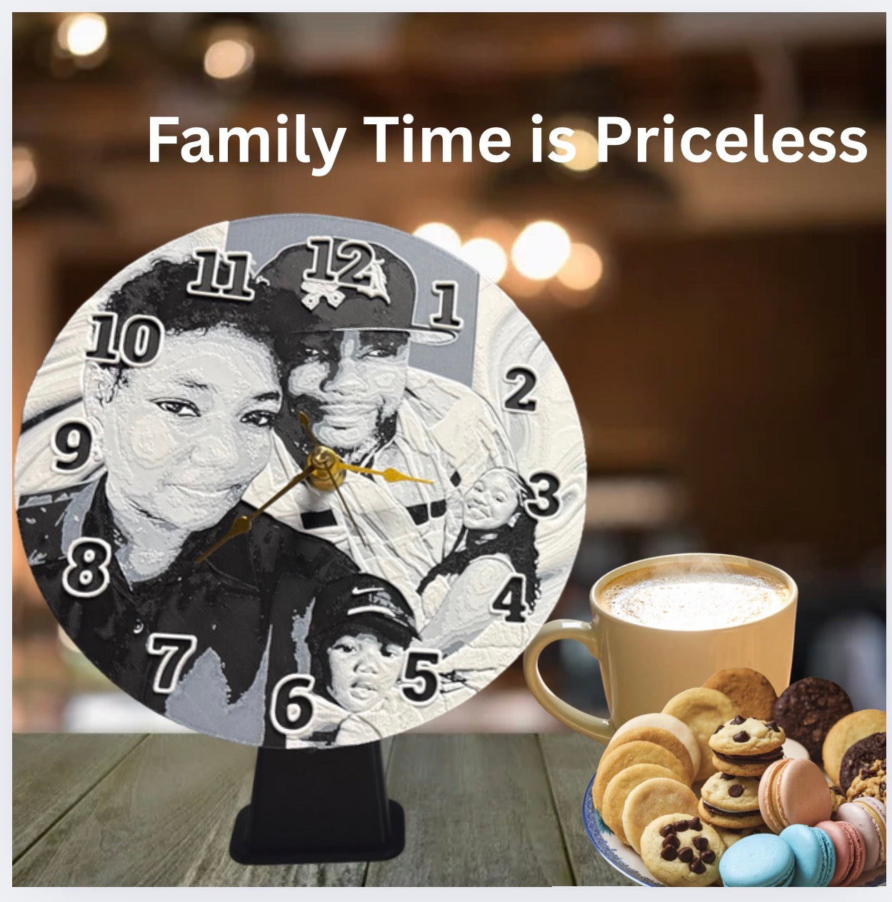 Personalized 3D Printed Clock