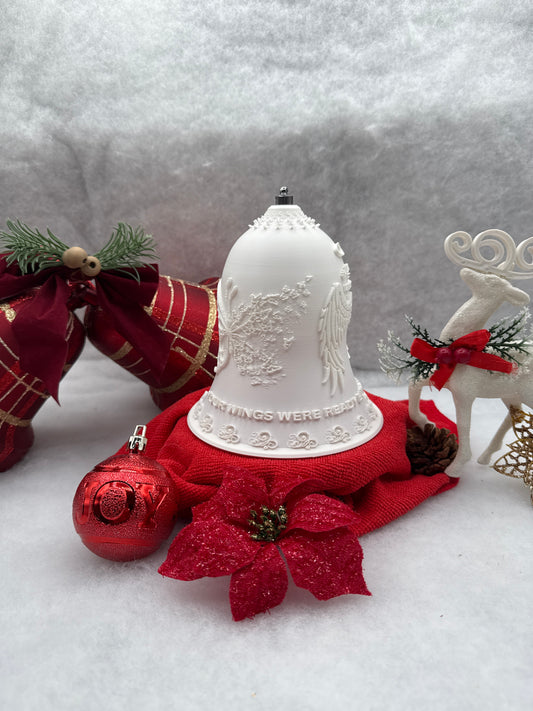 Christmas Bell Lithophane Ornament – 3D Printed Holiday Glow