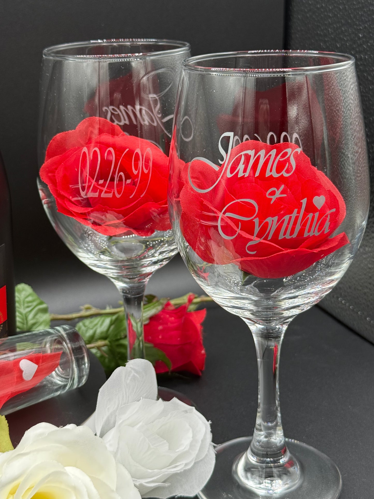 Etched Custom Drinkware Set - Elegant, Timeless, and Made to Celebrate