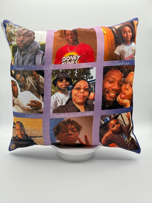 Custom Double-Sided Keepsake Pillow – Designed by You, Made to Remember