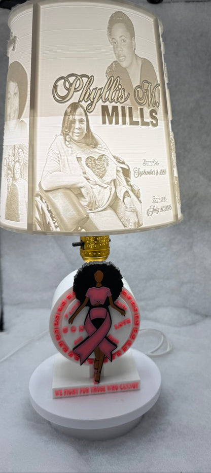 Custom 3D Printed Lamp Base