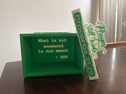 Prayer Box | Faith-Inspired 3D Printed Keepsake with Optional NFC Tag