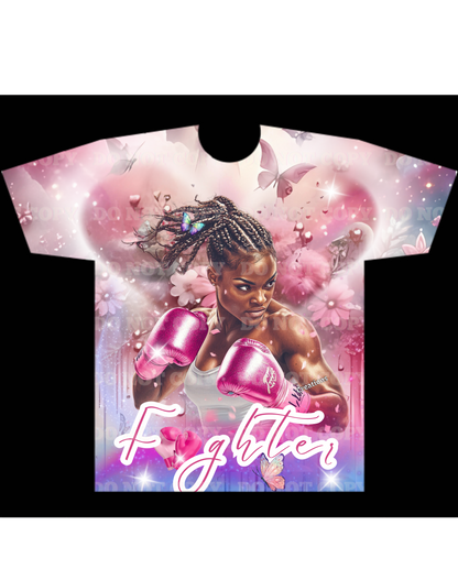 All Over 3D Breast Cancer T-Shirt - ADULT ONLY!