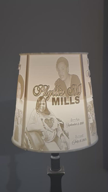 Photograph Litho Lampshade (Please Read Description)